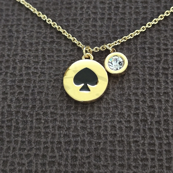 kate spade Jewelry - Kate Spade♠️ "Spot The Spade" Double✌️ Pendant Necklace - NIB